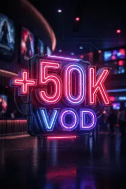 50K+ VOD Movies & Series